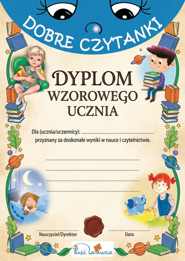 Dyplomy dla uczniów klasy 1-3 Dobre Czytanki